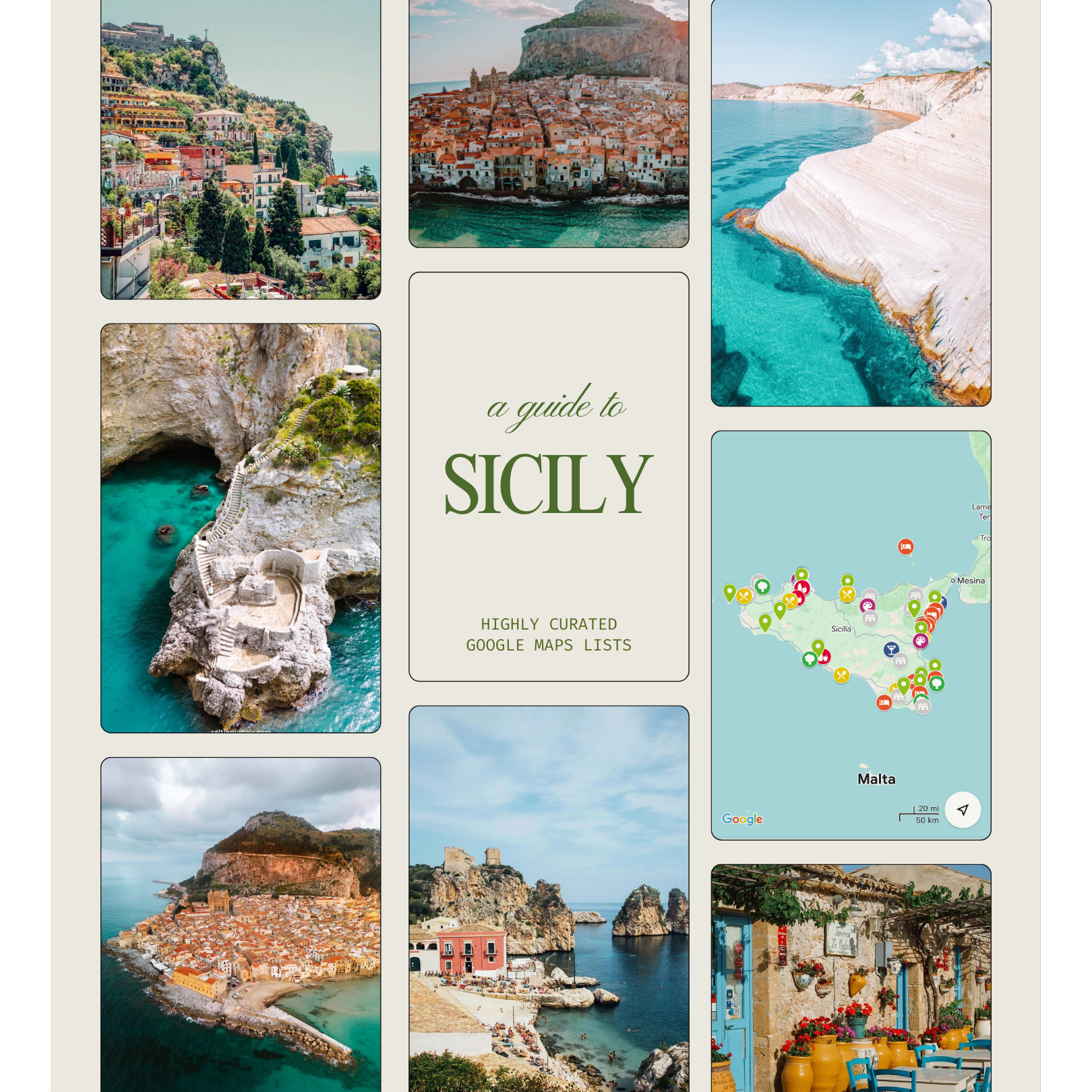 Italy - 7 maps in 1