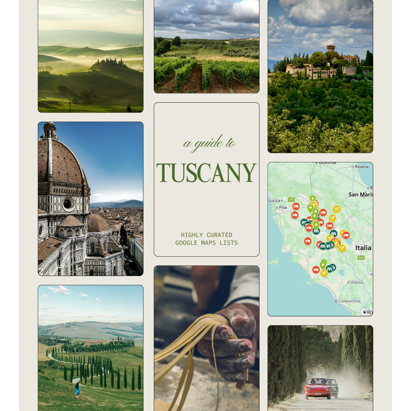 Italy - 7 maps in 1